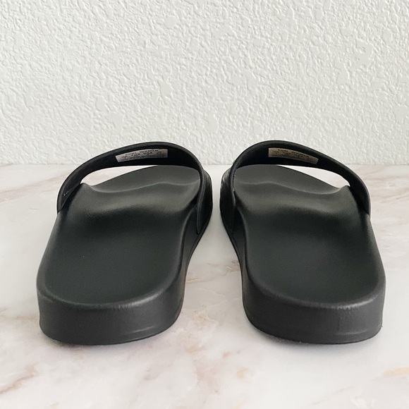 BALENCIAGA || Women’s Pool Slides In Black/Fluo Green - Picture 3 of 14